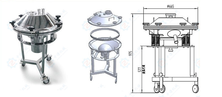 高频振动筛结构图